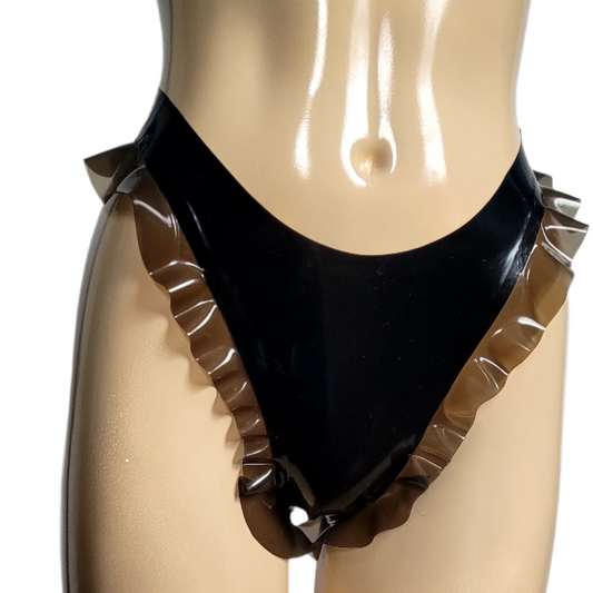 Stella Frilly Latex Thong