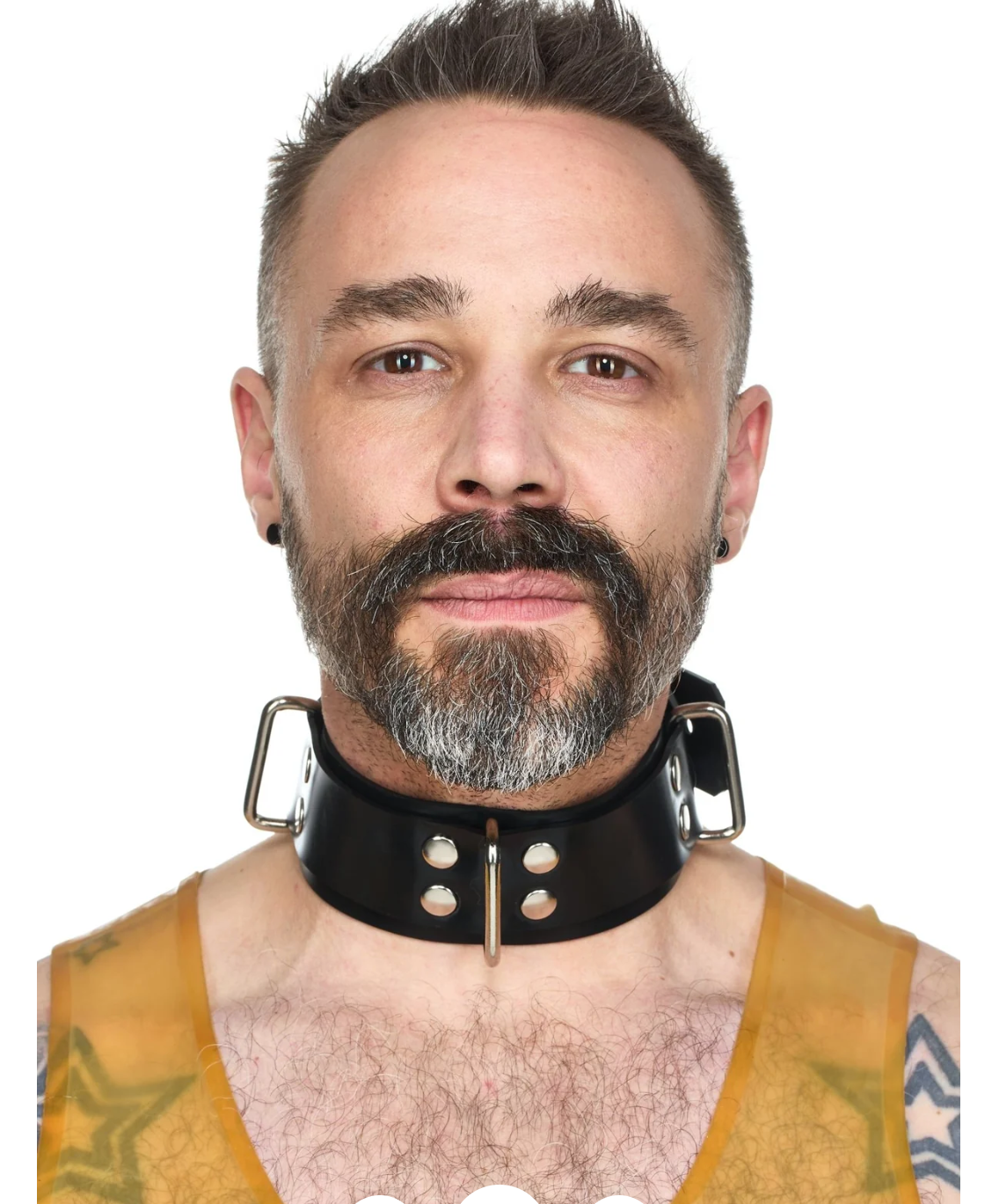 heavy rubber collar — handcrafted latex latex underwear by TOX Latex, made to order in Canada, designed as a statement piece for eveningwear and high-fashion