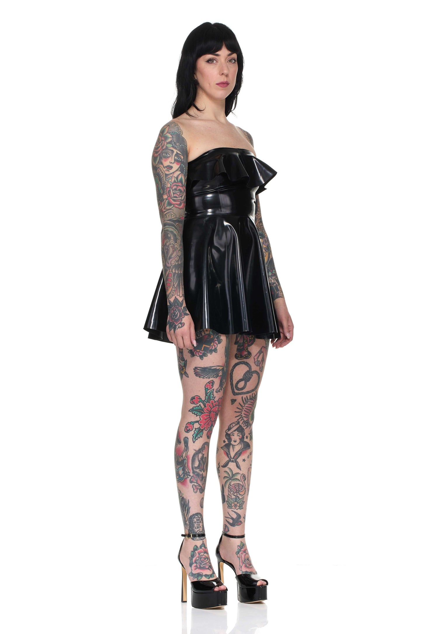 vestido de látex kelly
