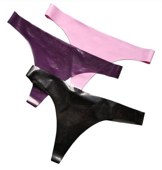 Latex Thongs low waist