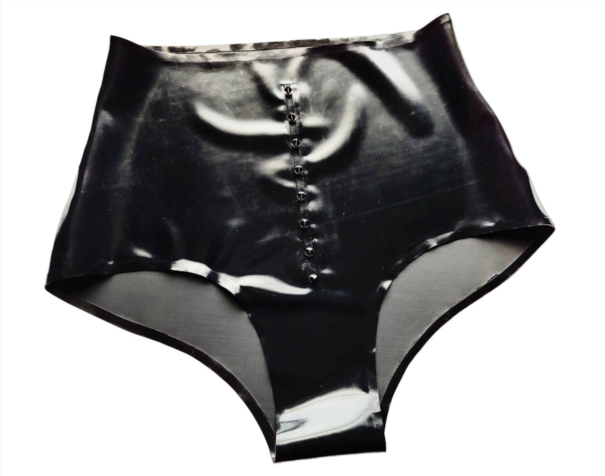 bLACK latex Knickers