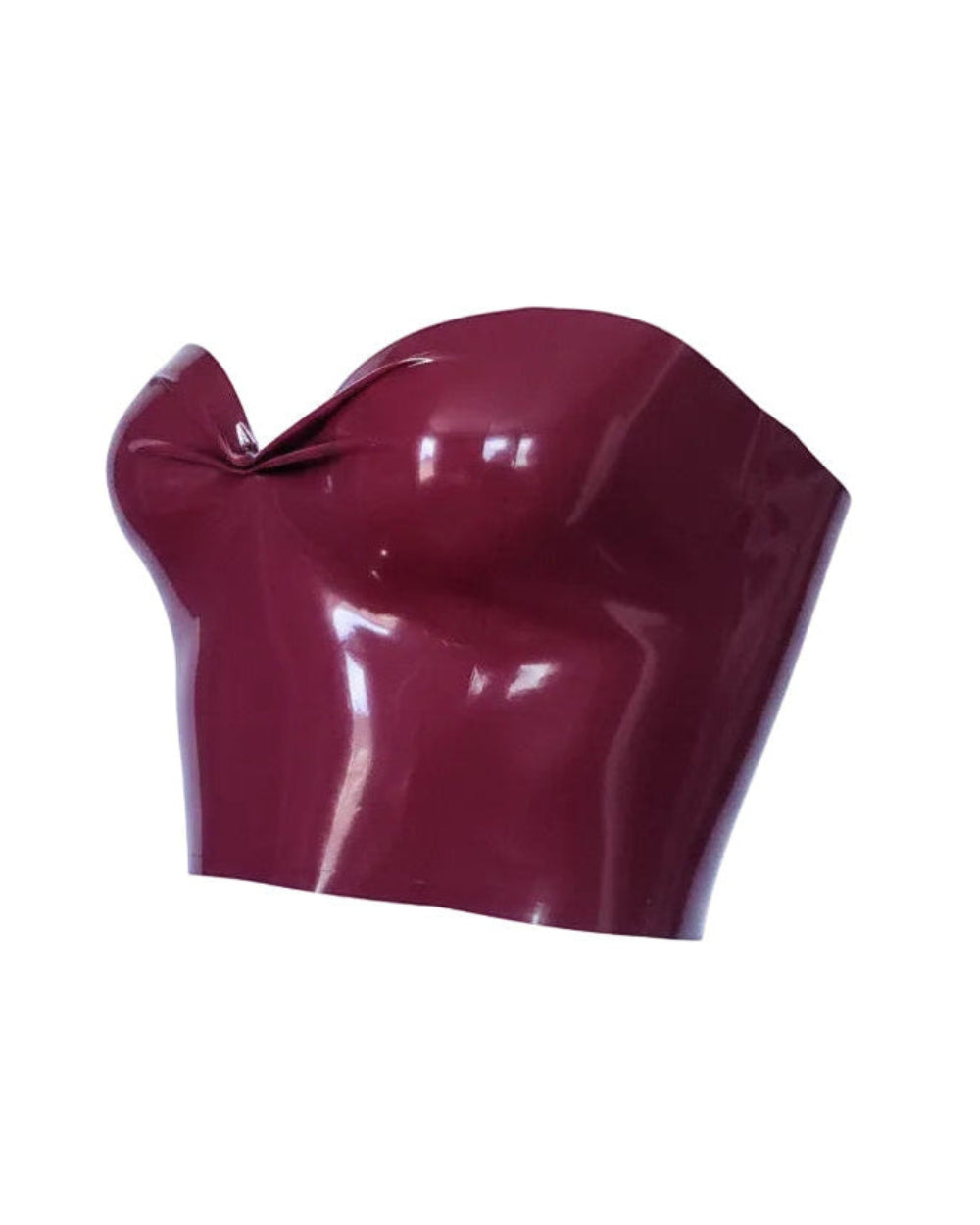 jenny top — handcrafted latex latex underwear by TOX Latex, made to order in Canada, designed as a statement piece for eveningwear and high-fashion
