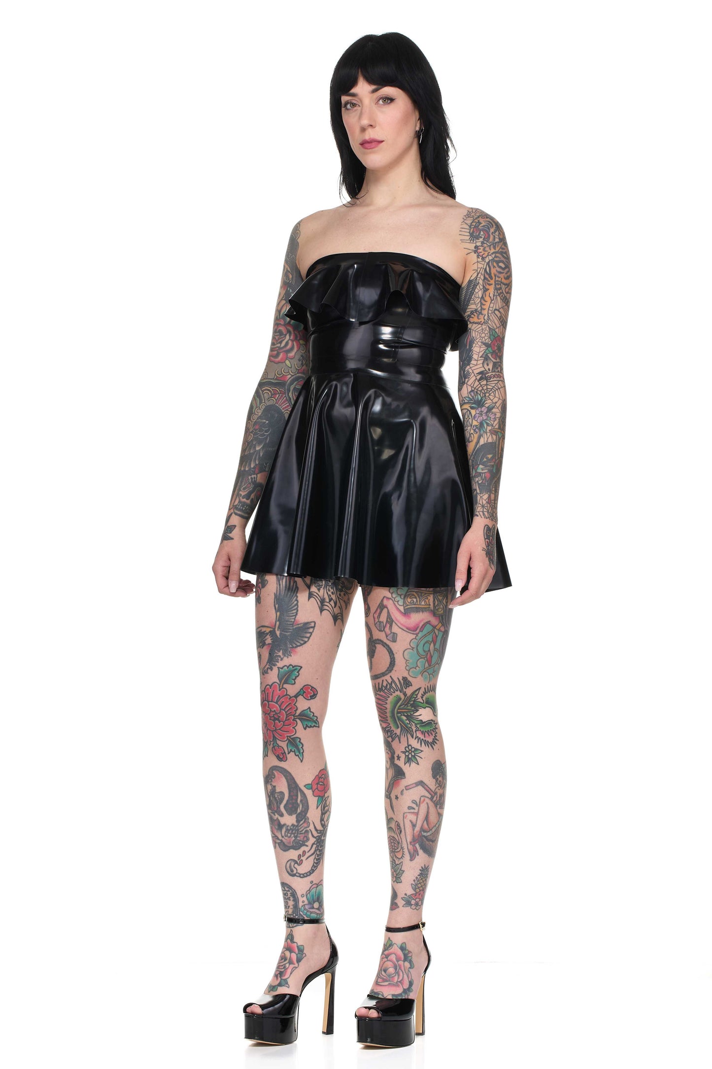 vestido de látex kelly