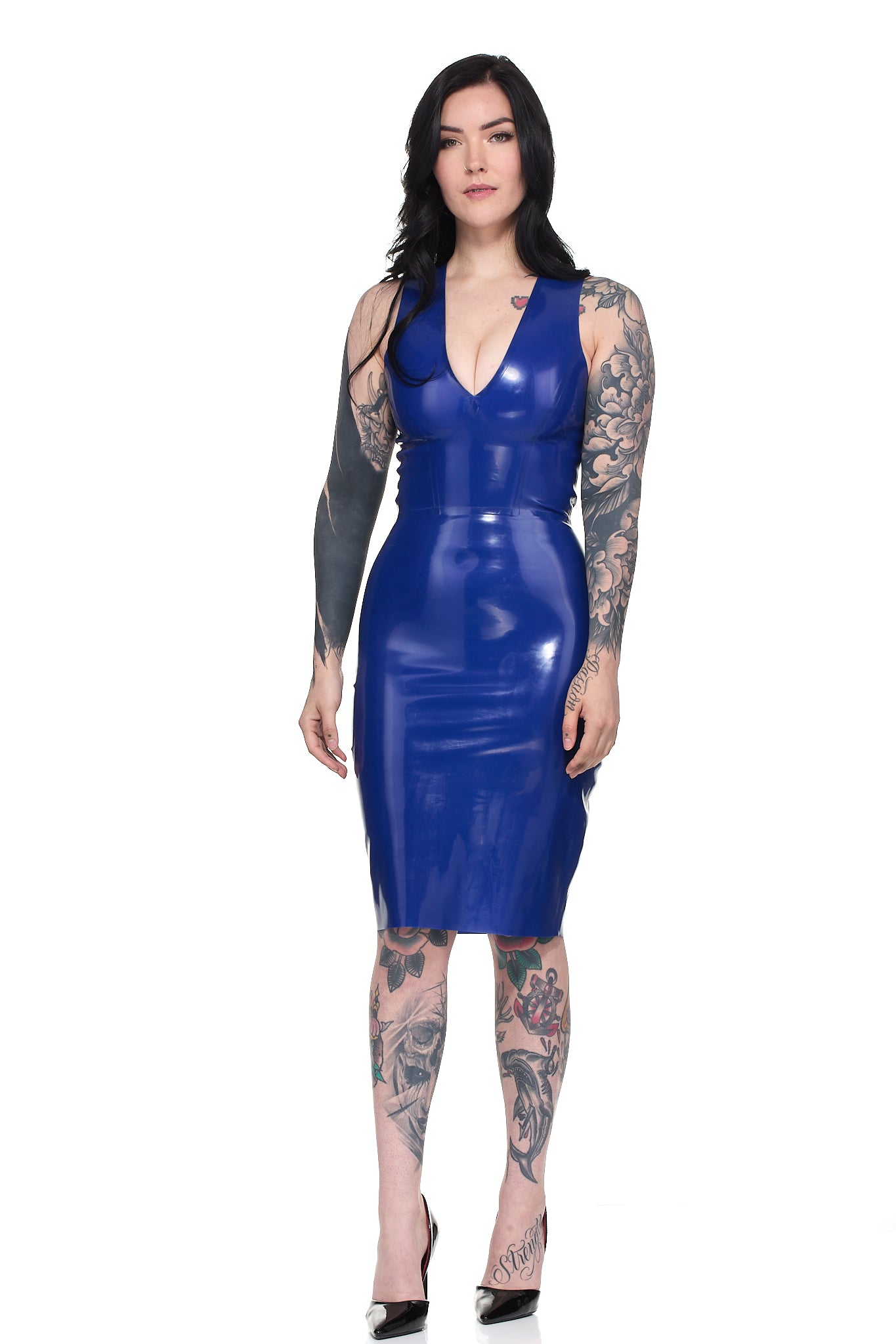 victoria dress — handcrafted latex latex dresses by TOX Latex, made to order in Canada, designed as a statement piece for eveningwear and high-fashion