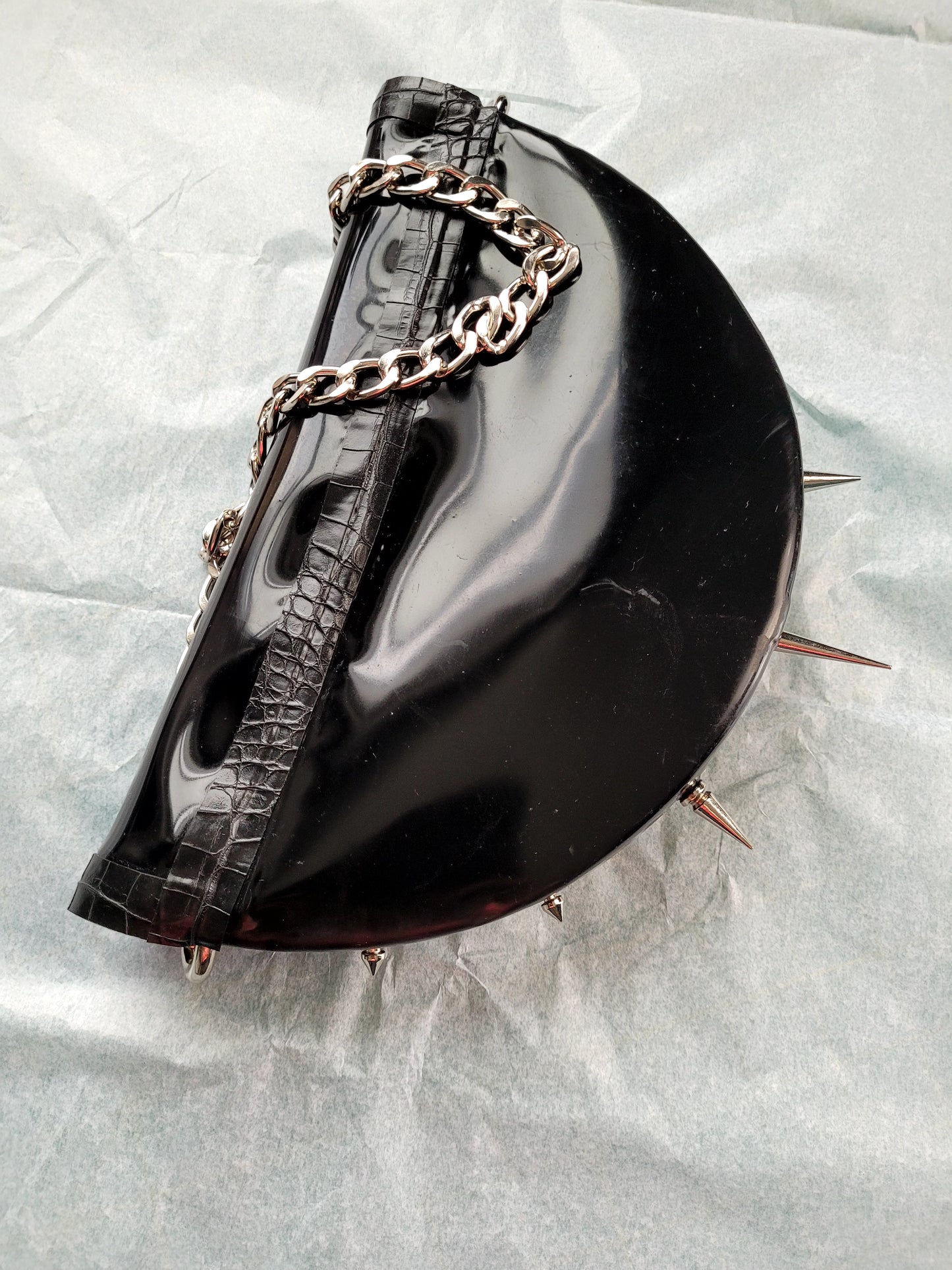 Heavy Rubber Halfmoon Bag