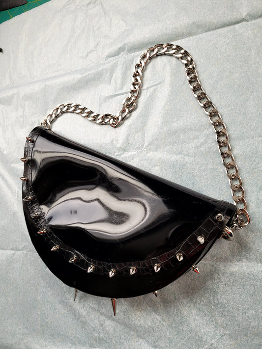 Heavy Rubber Halfmoon Bag