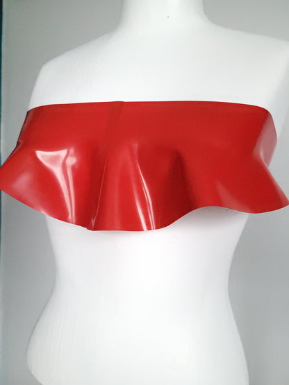 Red latex Top 