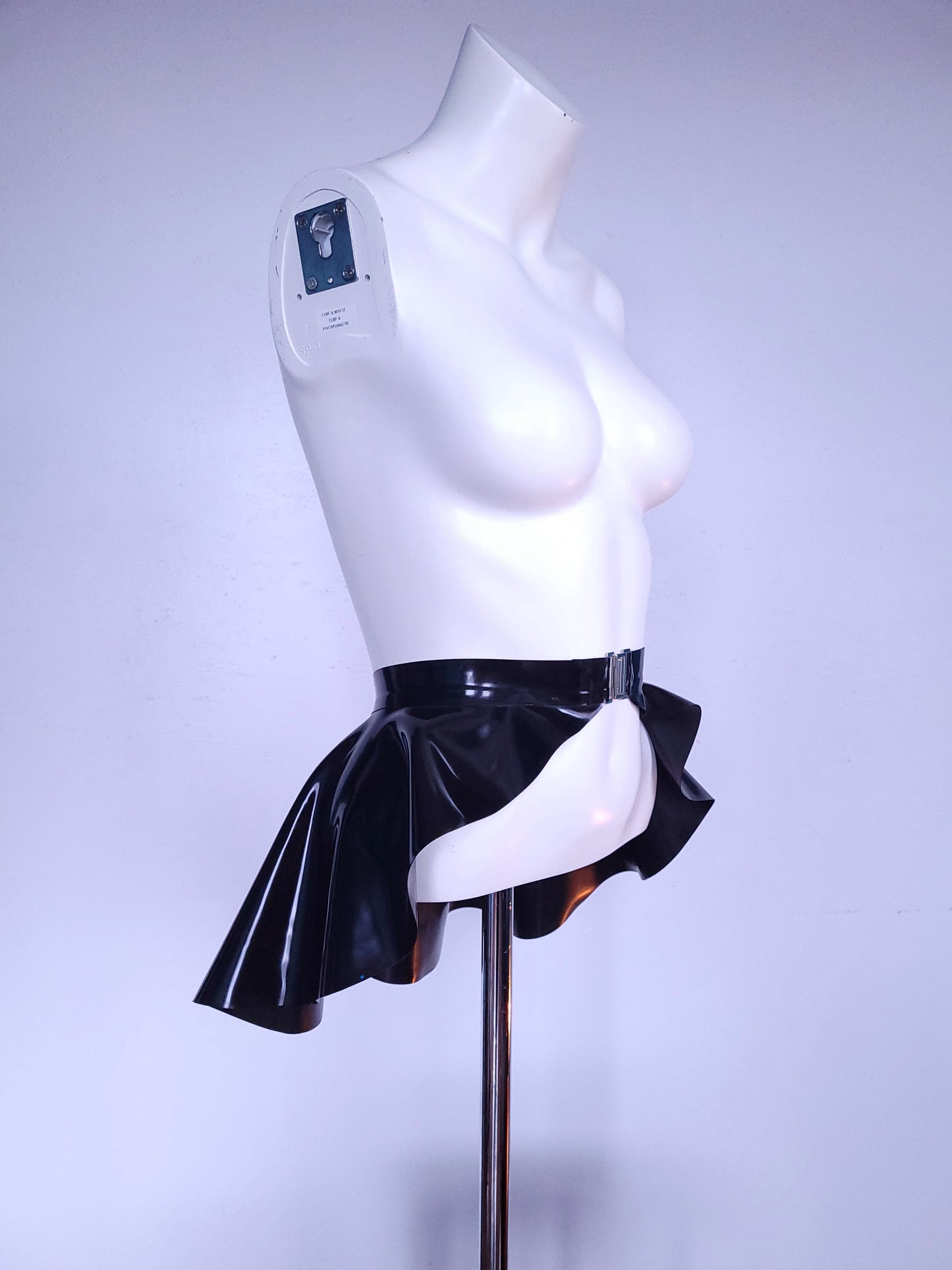 Latex Classic Peplum Belt