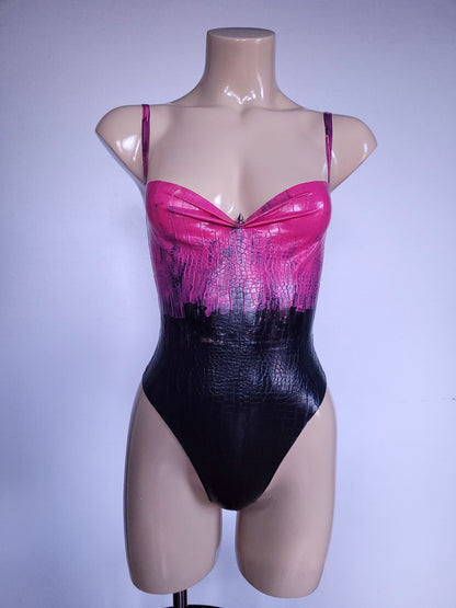 Ally Croco Latex Bodysuit