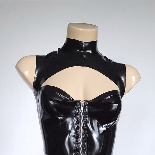 Sleevless Latex Shrug