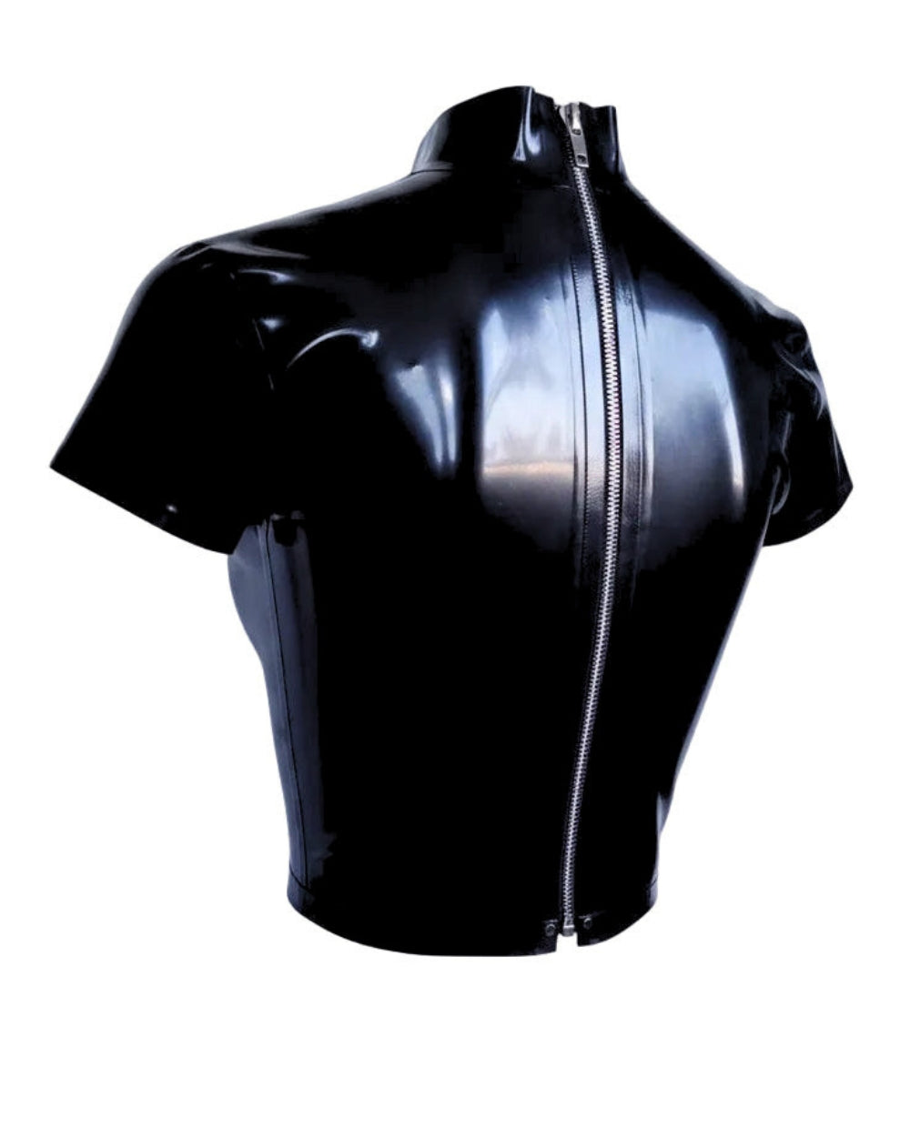valentina latex top — handcrafted latex latex underwear by TOX Latex, made to order in Canada, designed as a statement piece for eveningwear and high-fashion