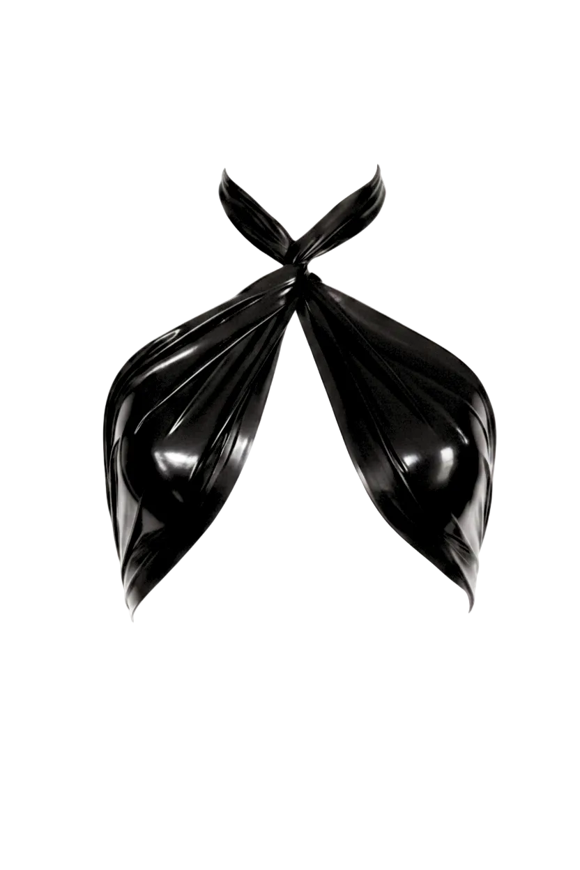 OX draped latex top — signature Tox latex top or bra Canada
