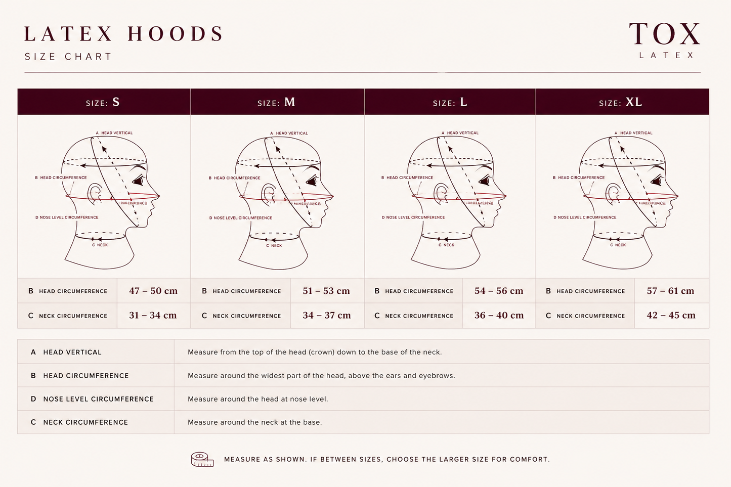 open-face hood — handcrafted latex latex accessories by TOX Latex, made to order in Canada, designed as a statement piece for eveningwear and high-fashion
