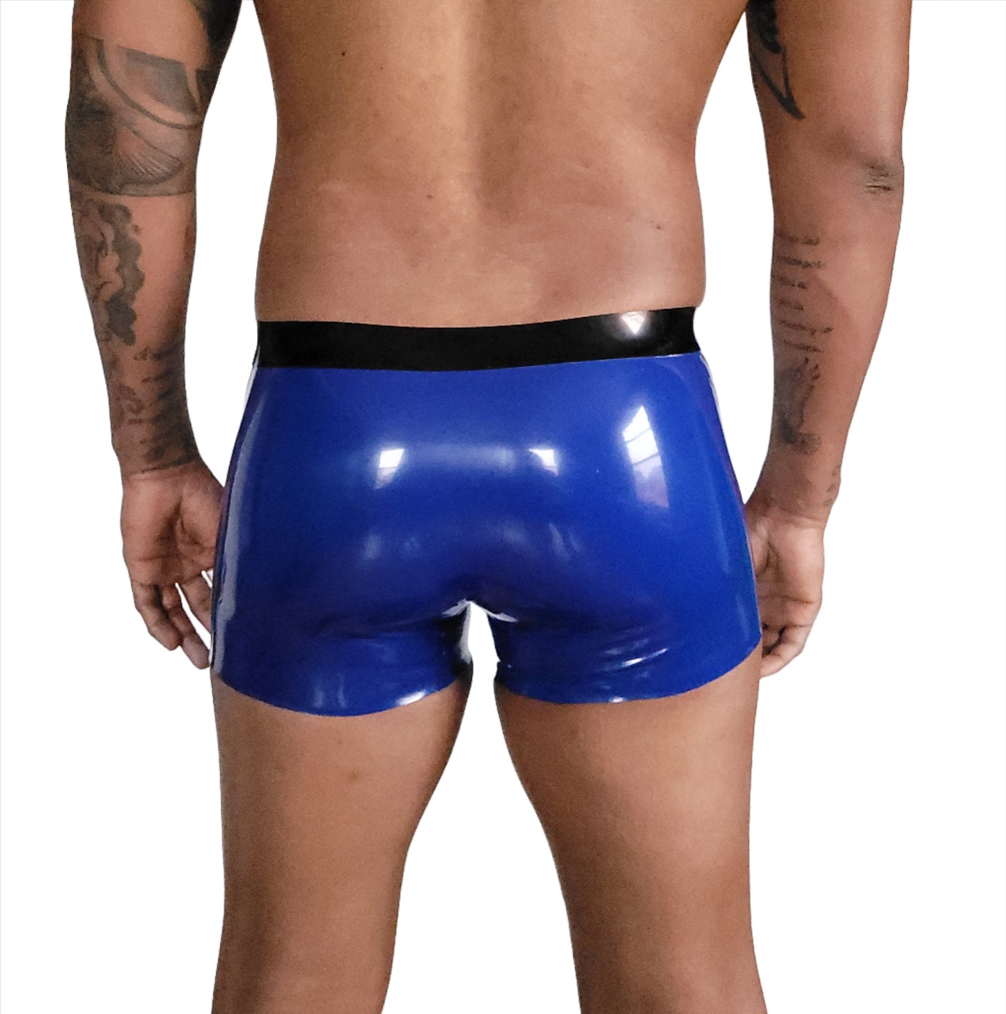 Latex boxers back 