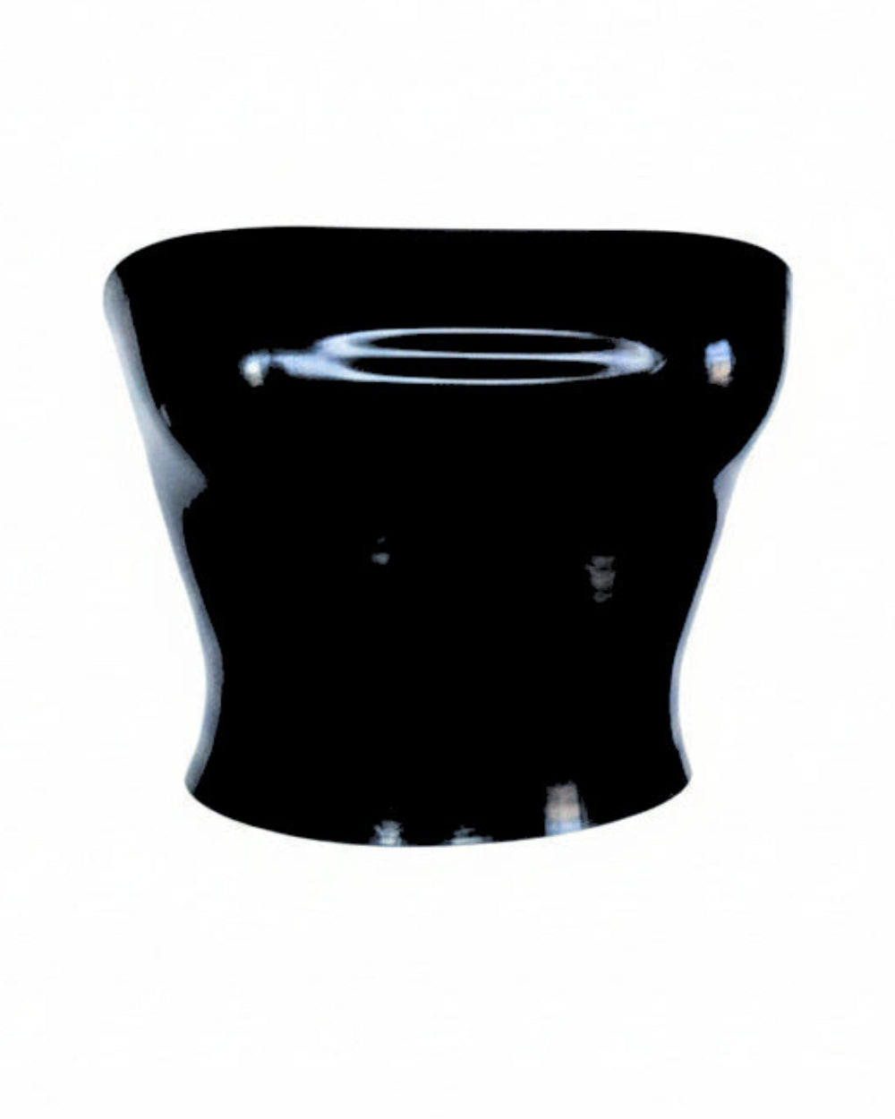 Tube latex top in black — seamless no hardware latex top by Tox Latex Canada