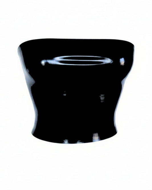 Tube latex top in black — seamless no hardware latex top by Tox Latex Canada