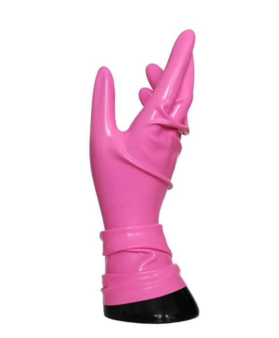 Latex pink Gloves 