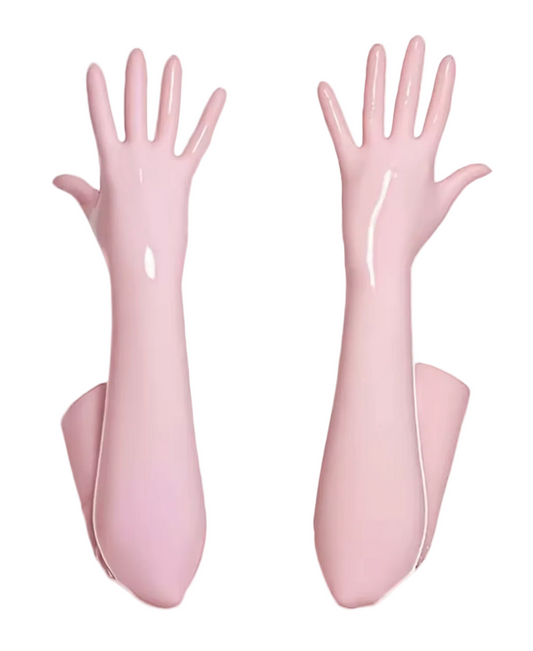 Baby Pink Opera Gloves