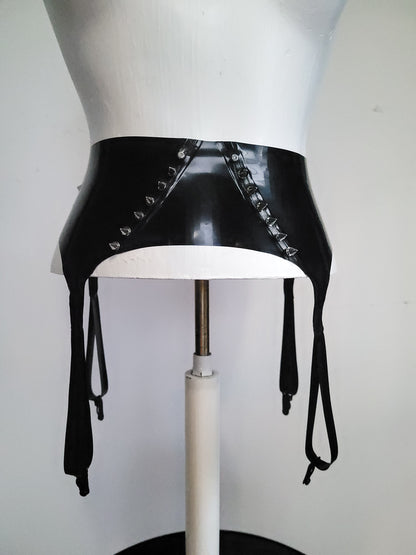 Spiky Latex Garter