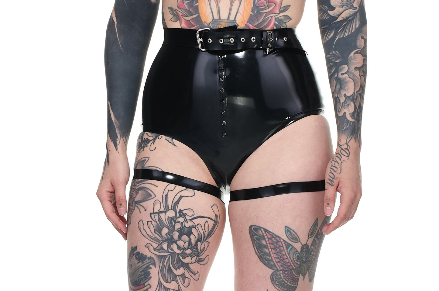 Edgy Latex Harness