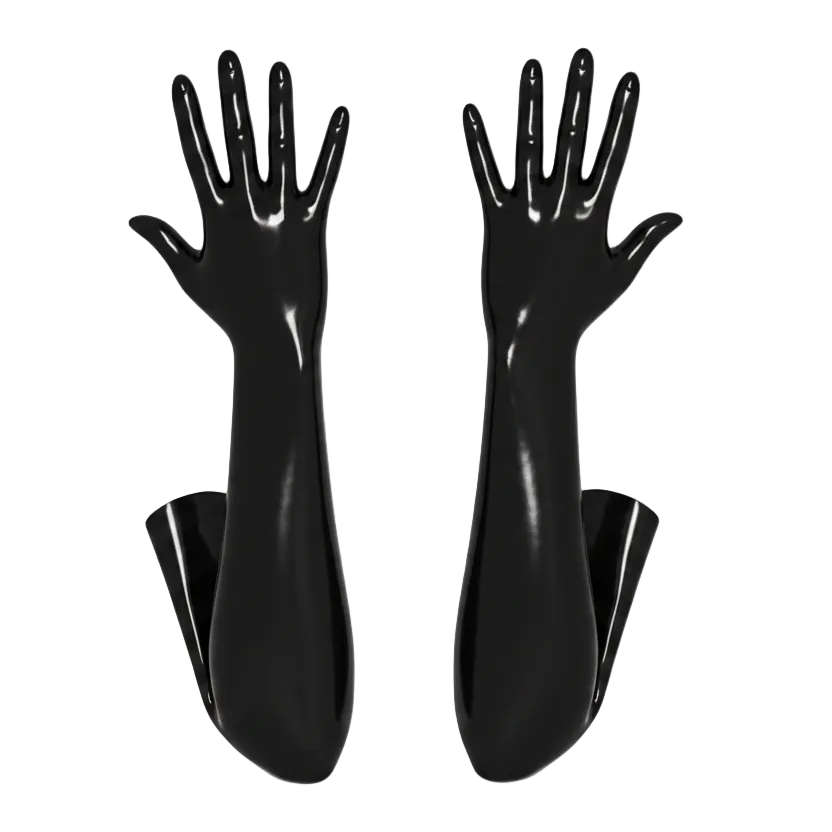 Black Opera Gloves