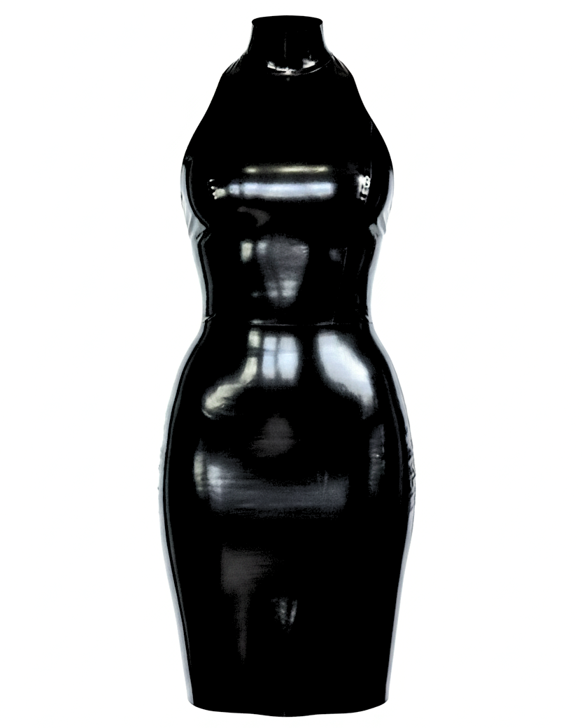 heather dress — handcrafted latex latex dresses by TOX Latex, made to order in Canada, designed as a statement piece for eveningwear and high-fashion