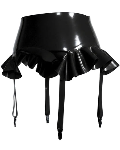 Frilly Latex Garter