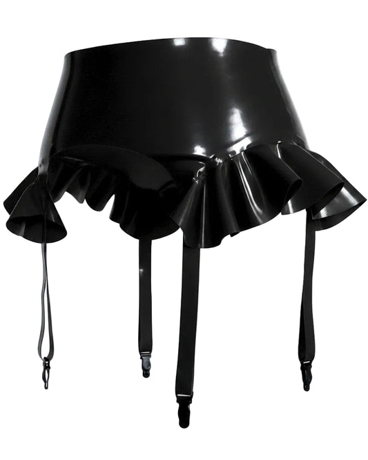 Frilly Latex Garter