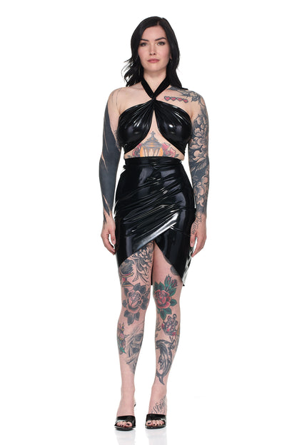 Celine Latex Skirt