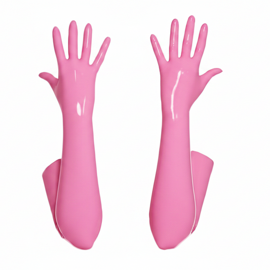 Bubblegum Pink Opera Gloves