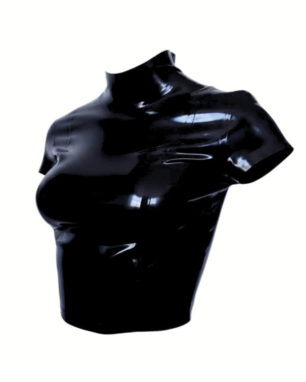 valentina latex top — handcrafted latex latex underwear by TOX Latex, made to order in Canada, designed as a statement piece for eveningwear and high-fashion