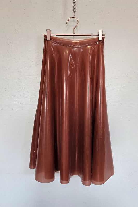 Flaired Skirt - Transparent Light Brown - S/ M