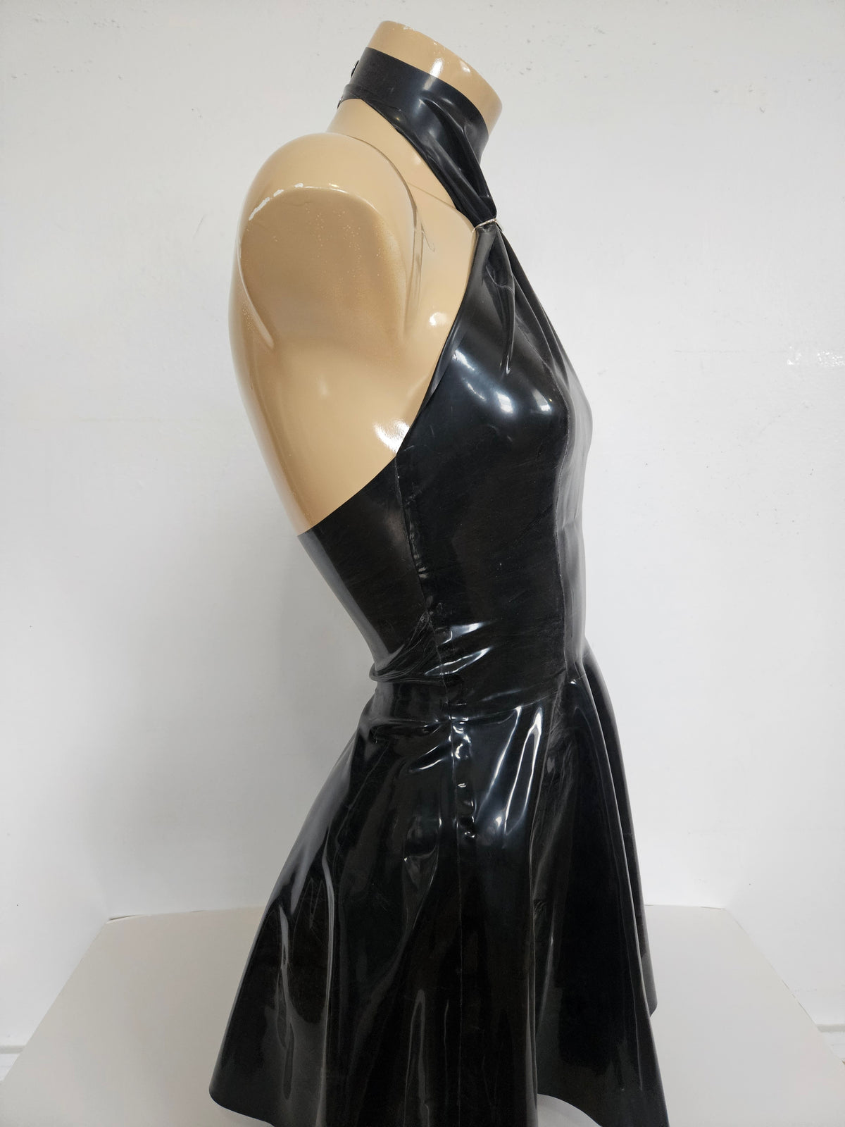 mini fiona dress - m — handcrafted latex latex dresses by TOX Latex, made to order in Canada, designed as a statement piece for eveningwear and high-fashion