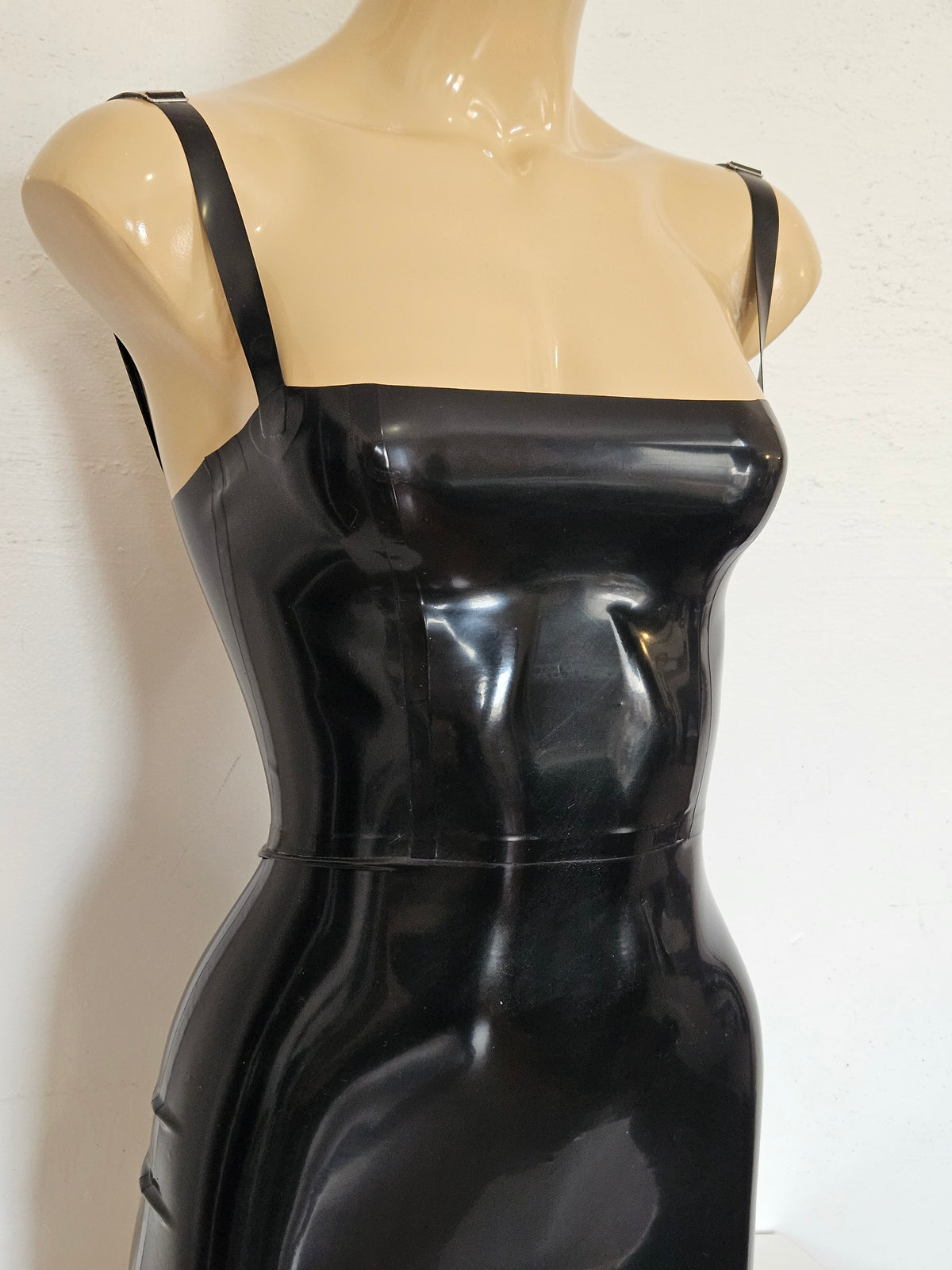 sade dress - xs - ready to ship — handcrafted latex latex bodysuit by TOX Latex, made to order in Canada, designed as a statement piece for eveningwear and high-fashion