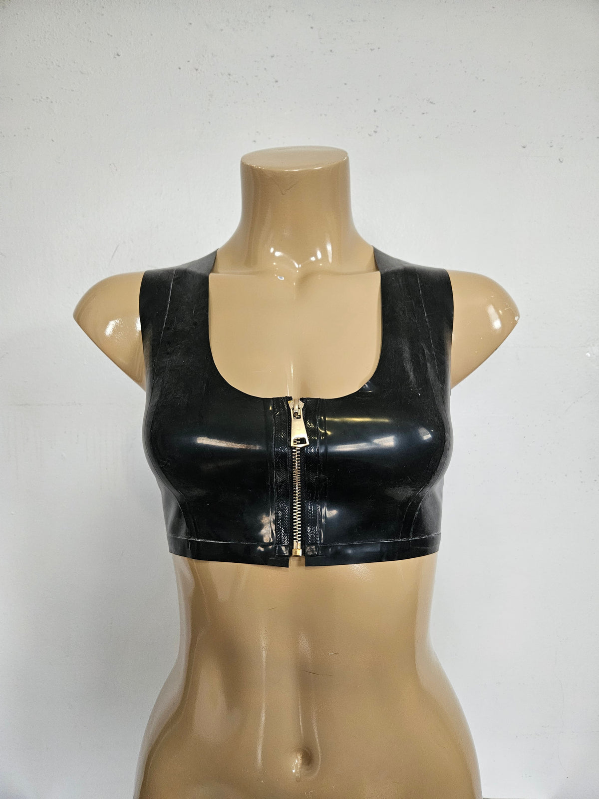 croc top - black - s — handcrafted latex latex tops by TOX Latex, made to order in Canada, designed as a statement piece for eveningwear and high-fashion