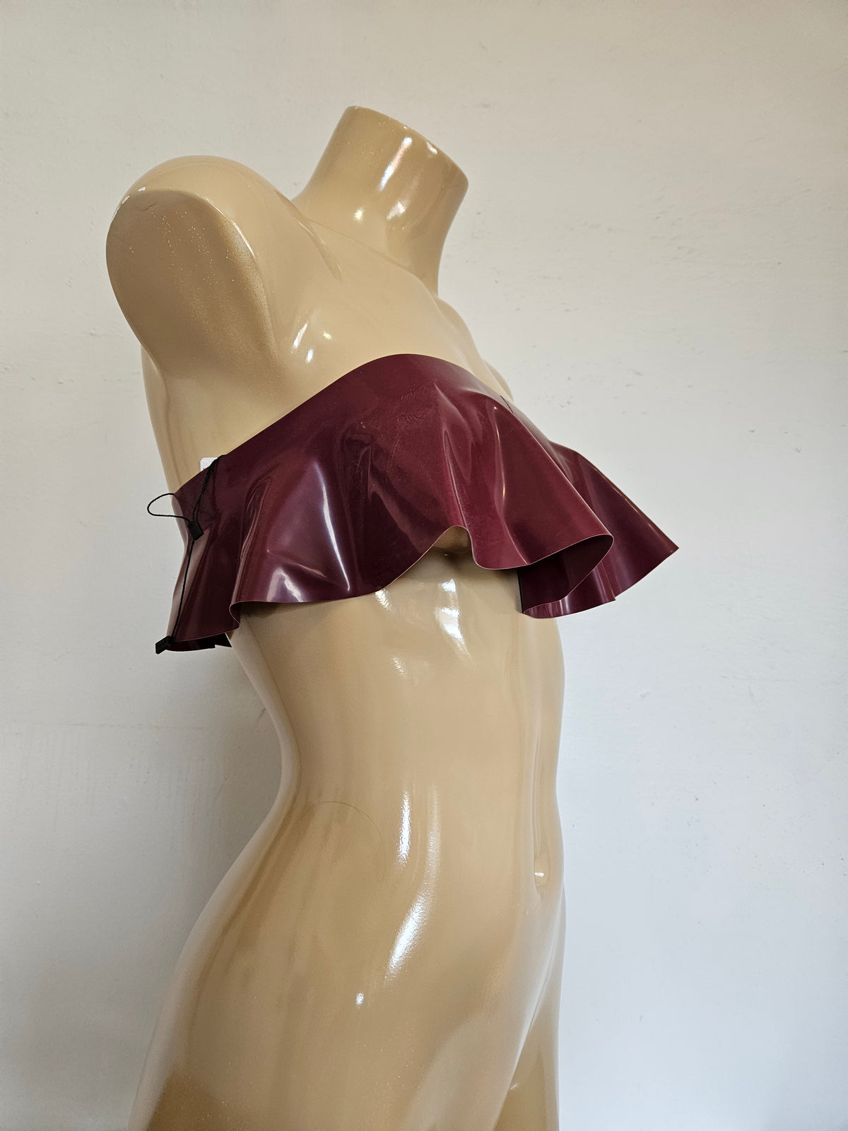 nonny top - m/s — handcrafted latex latex tops by TOX Latex, made to order in Canada, designed as a statement piece for eveningwear and high-fashion