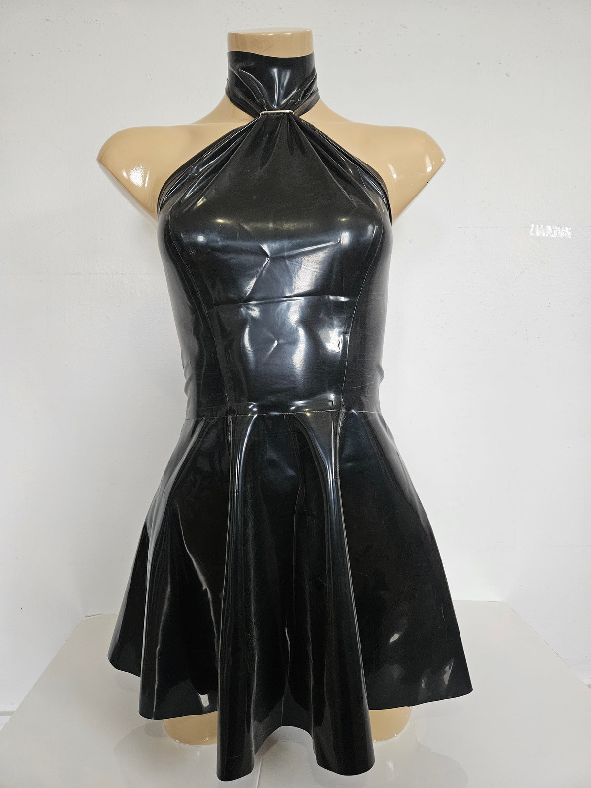 mini fiona dress - m — handcrafted latex latex dresses by TOX Latex, made to order in Canada, designed as a statement piece for eveningwear and high-fashion