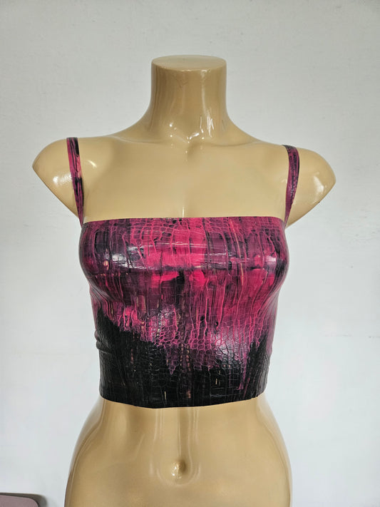 Croco Latex Top