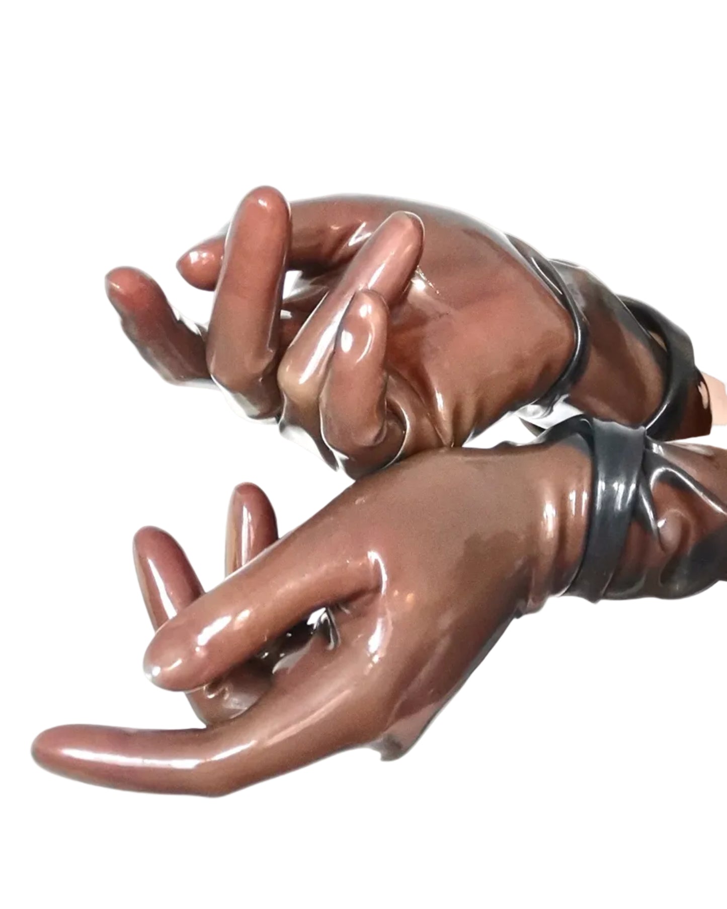 Translucent Black Gloves - Short