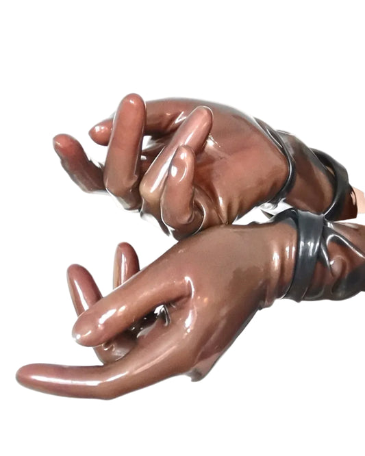 Translucent Black Gloves - Short
